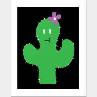 Cutesy Flower Cactus Posters and Art